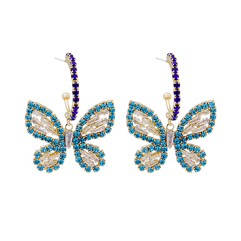 Wholesale Small fresh three-dimensional flower earrings