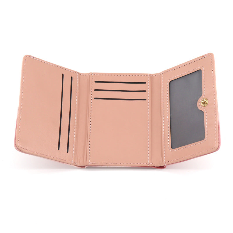 Wholesale Watercolor Halo Dyed PU Short Style Zero Wallet