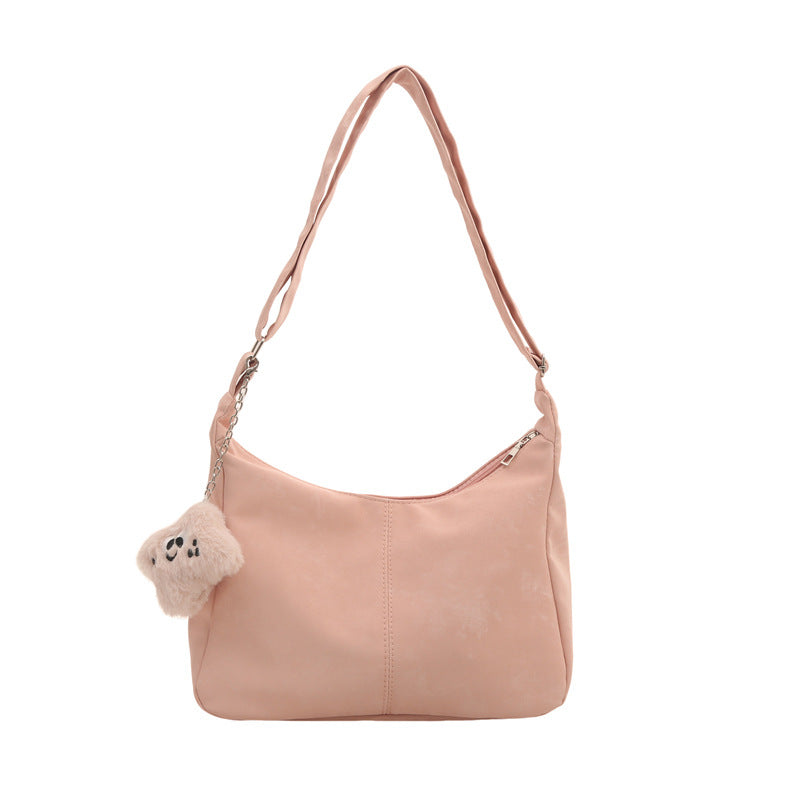 Wholesale Retro Solid Color Versatile Shoulder Bag