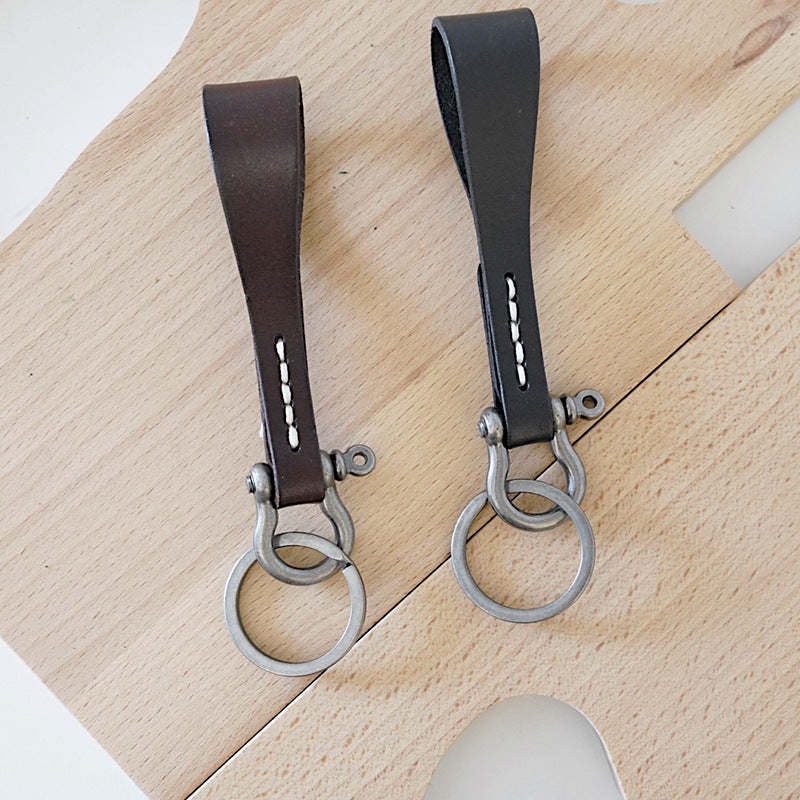 Wholesale Minimalist Cowhide Keychains