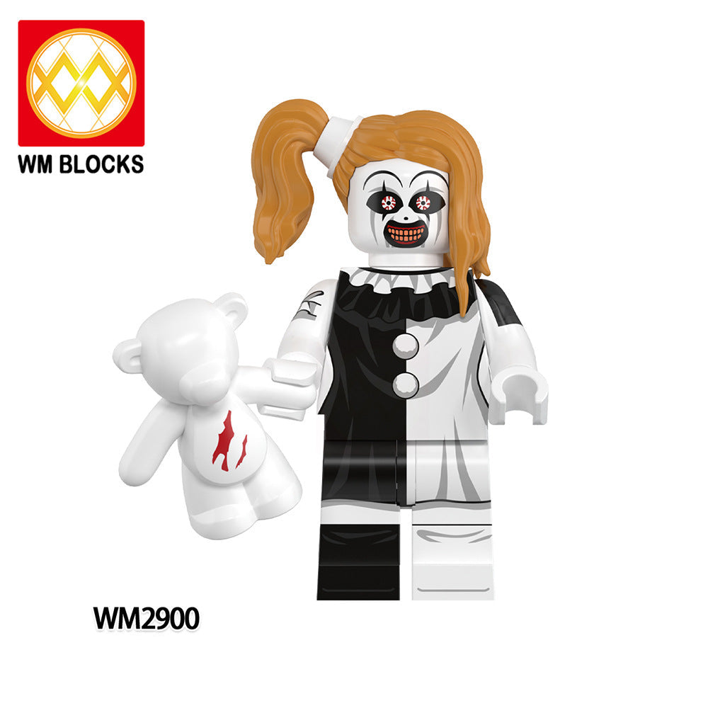 Wholesale Building Blocks Minifigures Horror Series Ghost  Figure Building Blocks Toy Bag