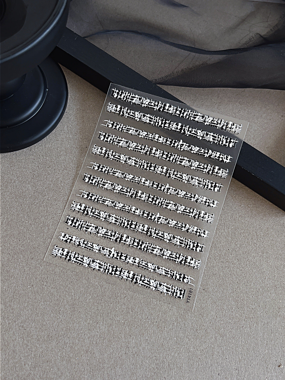 Wholesale Small fragrant style plaid nail art stickers