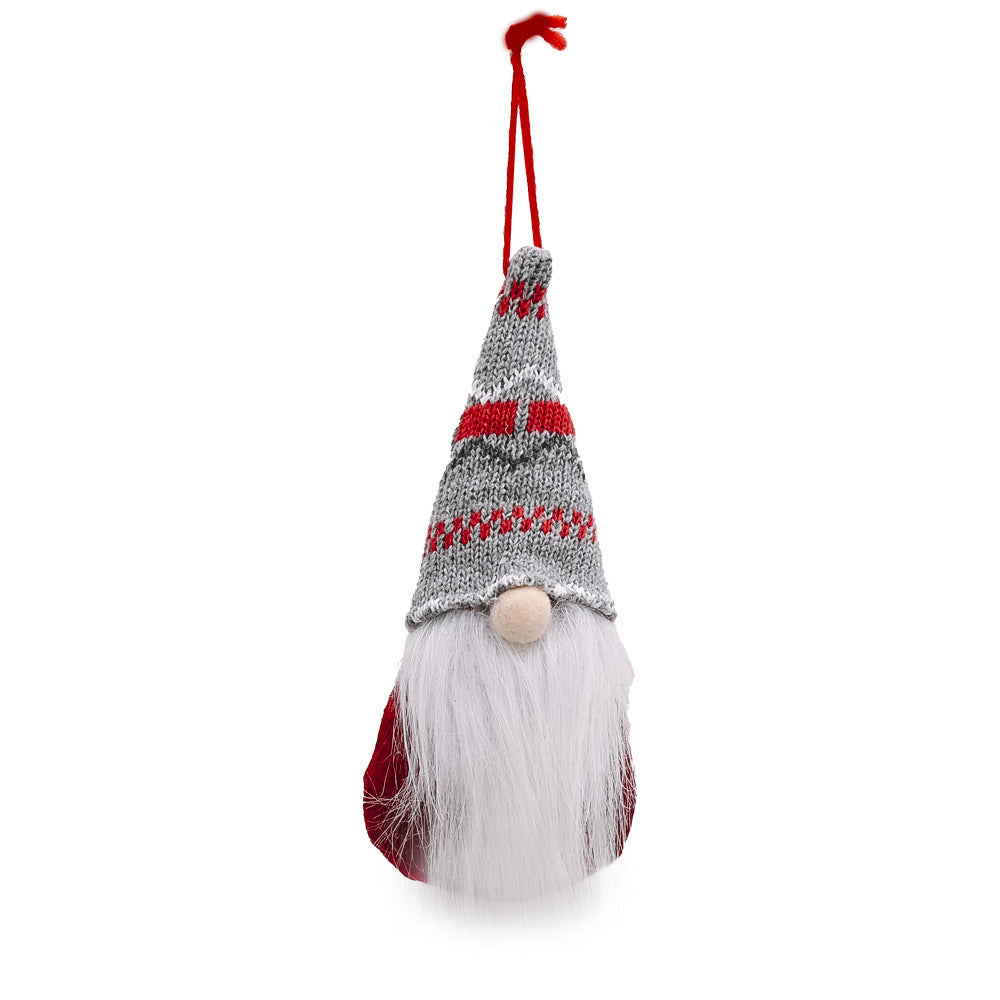 Wholesale Christmas Decoration Creative Knitted Small Doll Decoration