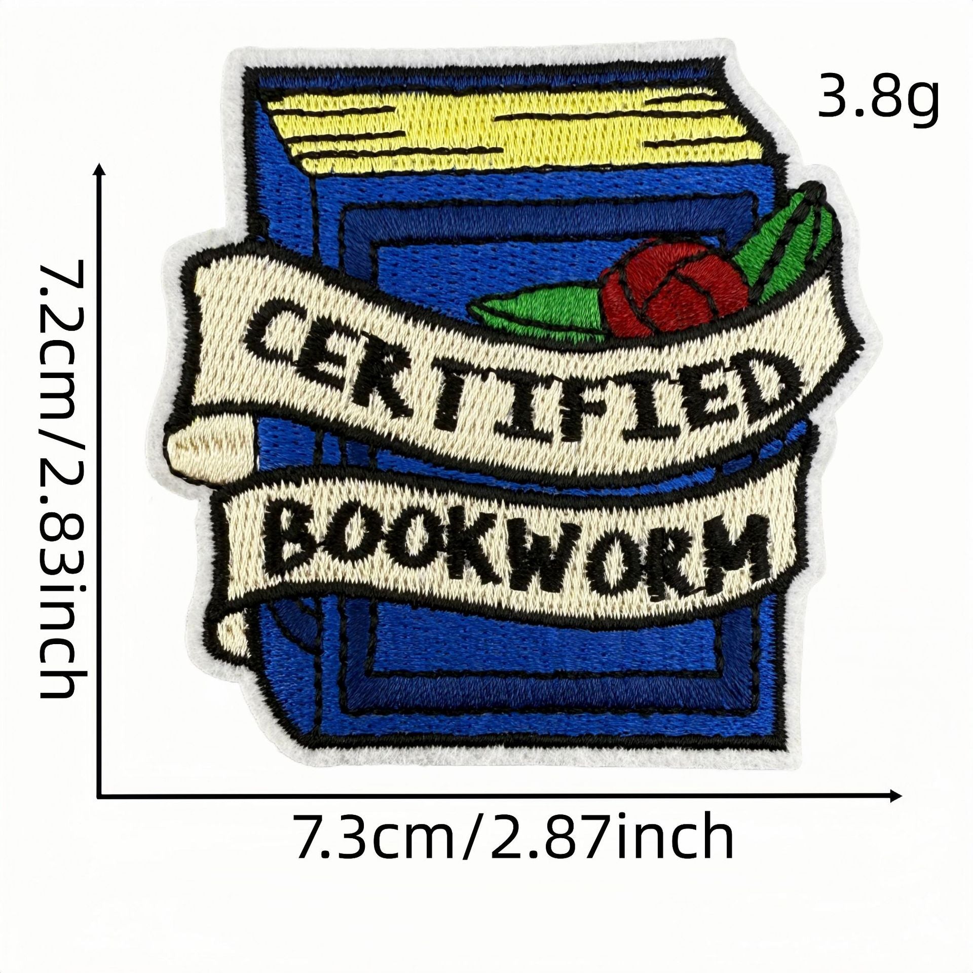 Wholesale Polyester Embroidered Cartoon Book Iron On Patch Reading Badge Decorative Fashion Accessory