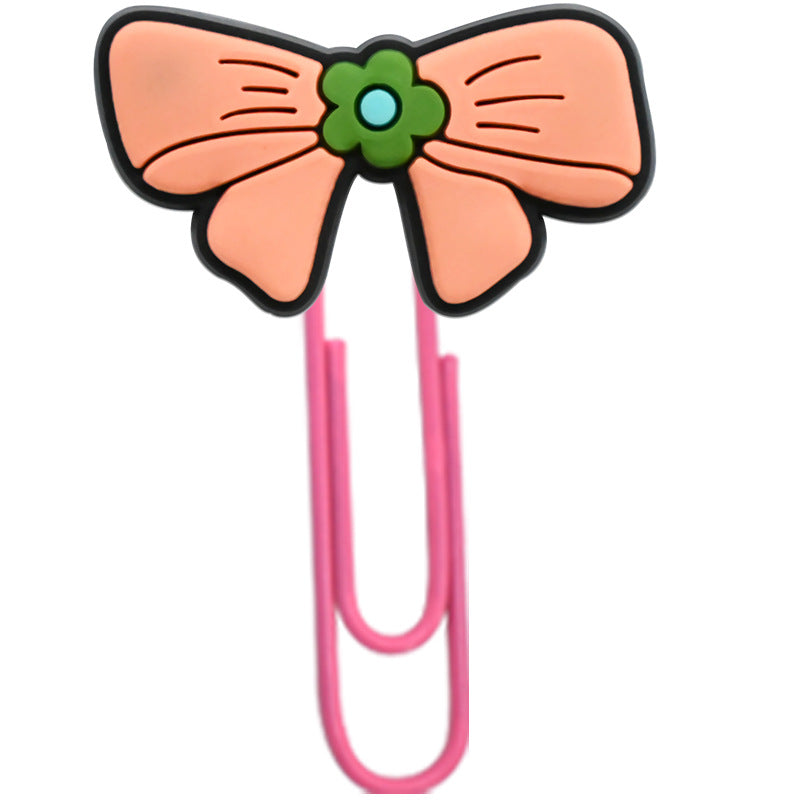 Wholesale Random 50pcs Cartoon bow student paper clip bookmark