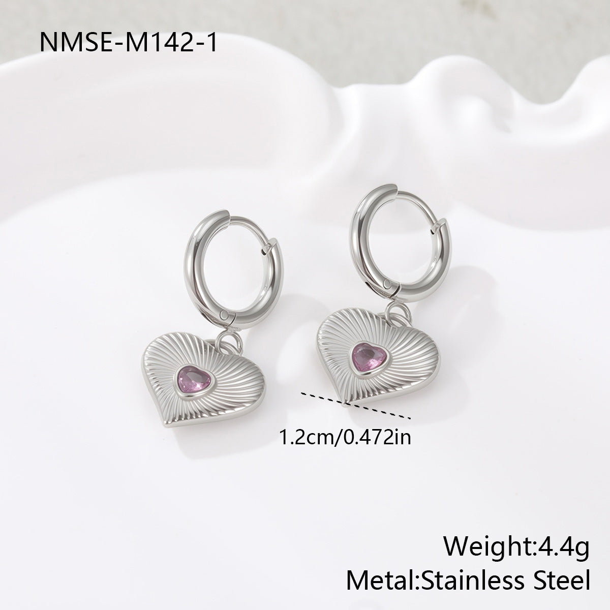 Wholesale Love studded stainless steel earrings