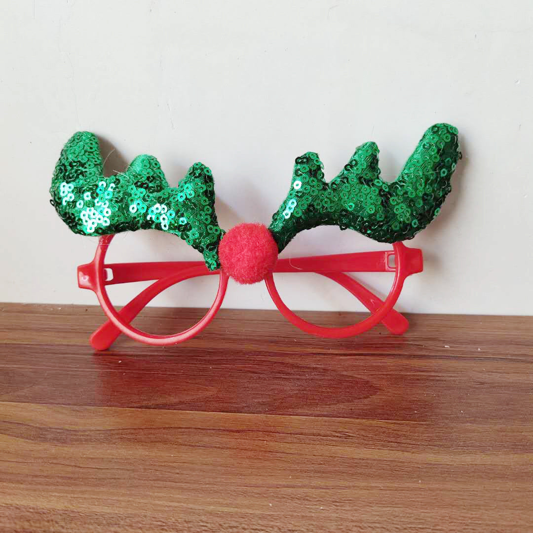 Wholesale Christmas Party Cartoon Santa Claus Snowman Glasses Non Woven Earrings