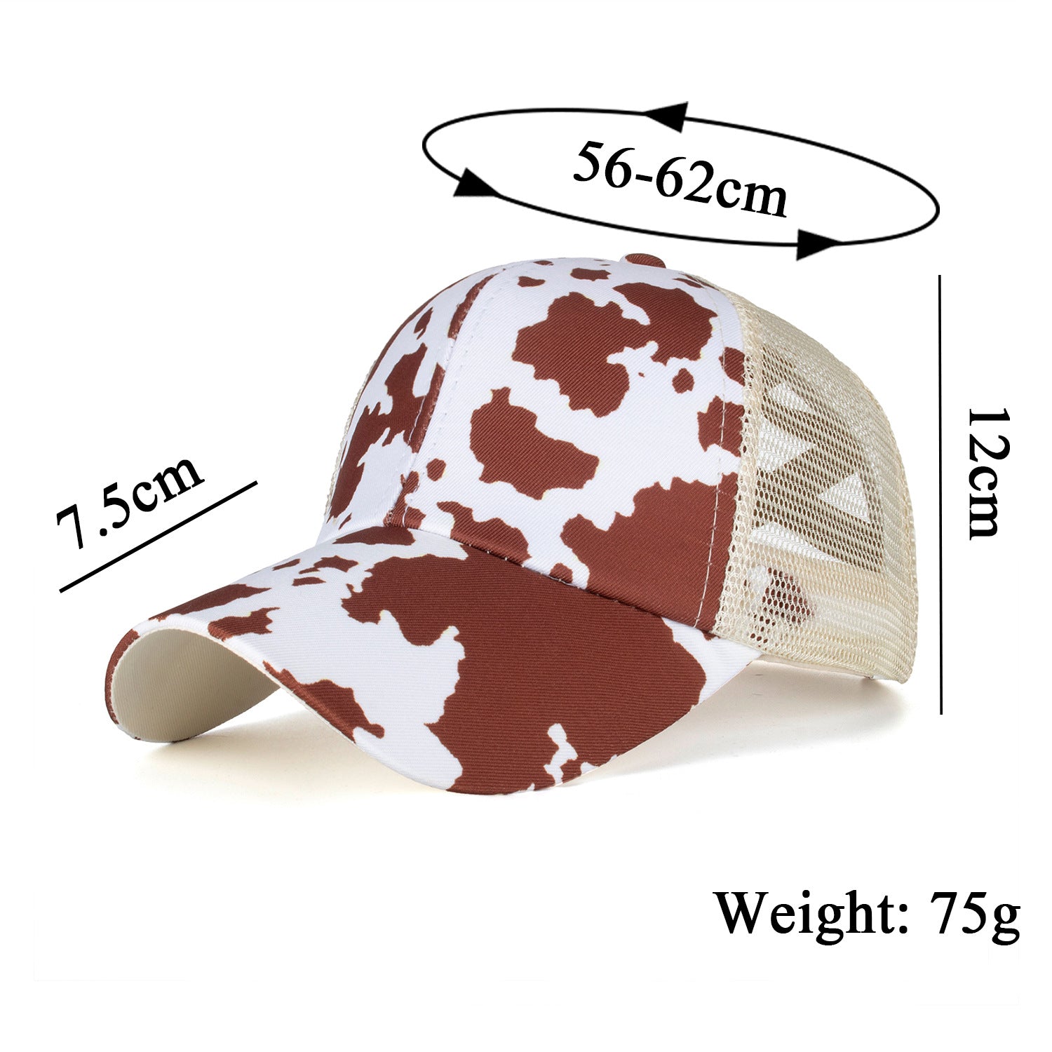 Wholesale Women's spring and summer new dairy cross elastic net ponytail baseball cap cap cap sun hat sunshade cap B797