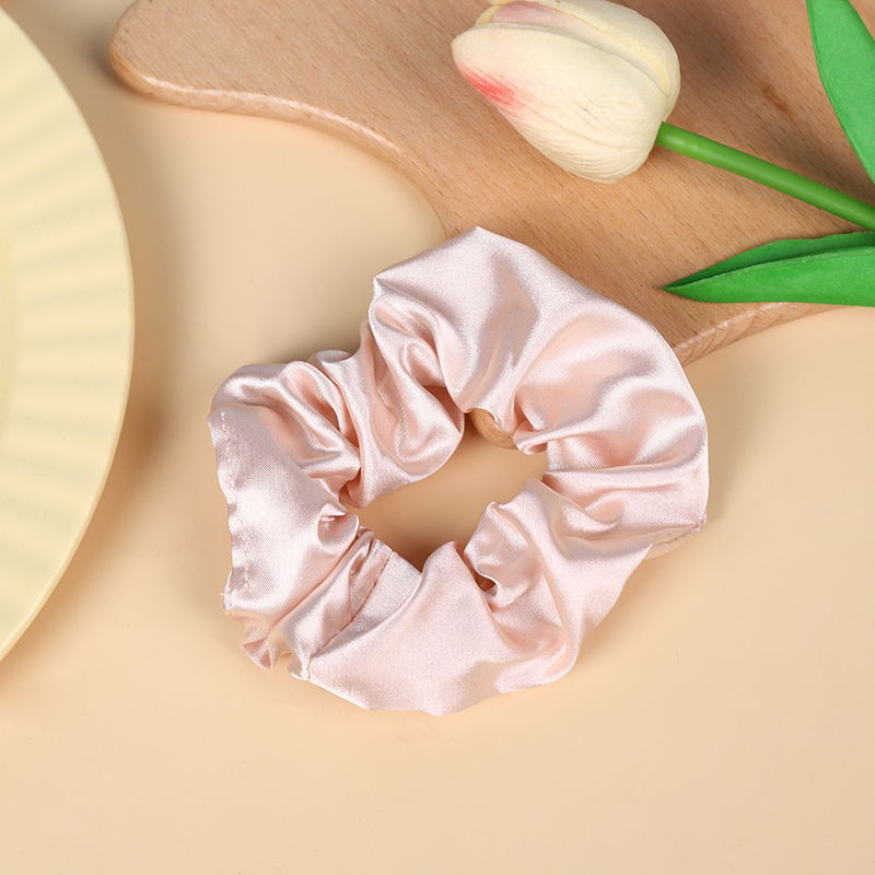 Wholesale 10pcs Solid Color All-match Imitation Silk Ponytail Hair Tie