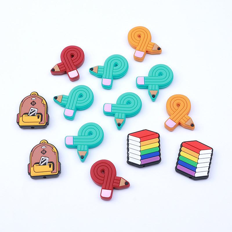 Wholesale 20 PCS DIY Teaching Material Series Silicone Beads