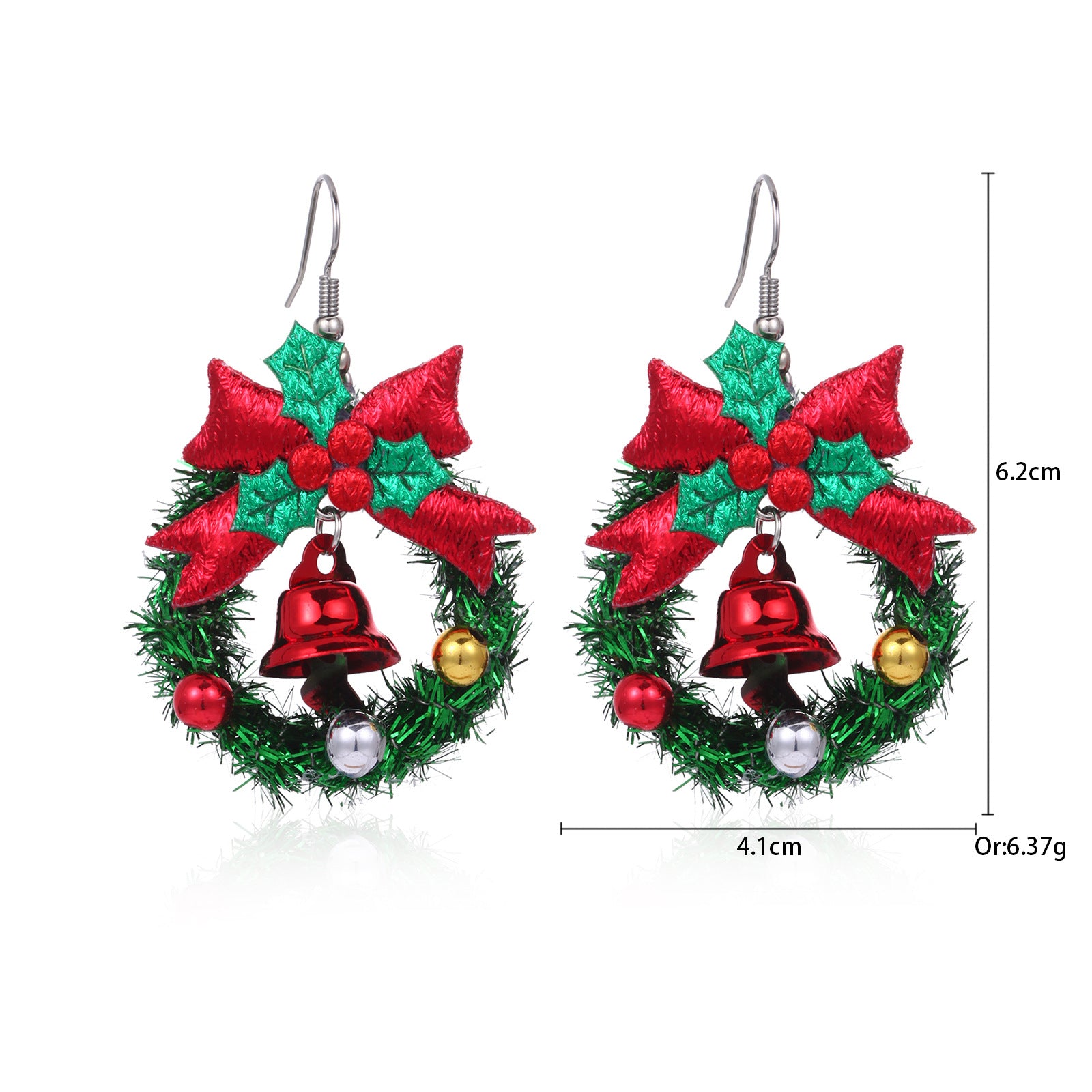 Wholesale Christmas Fashion Creative Bell Snowman Elk Earrings