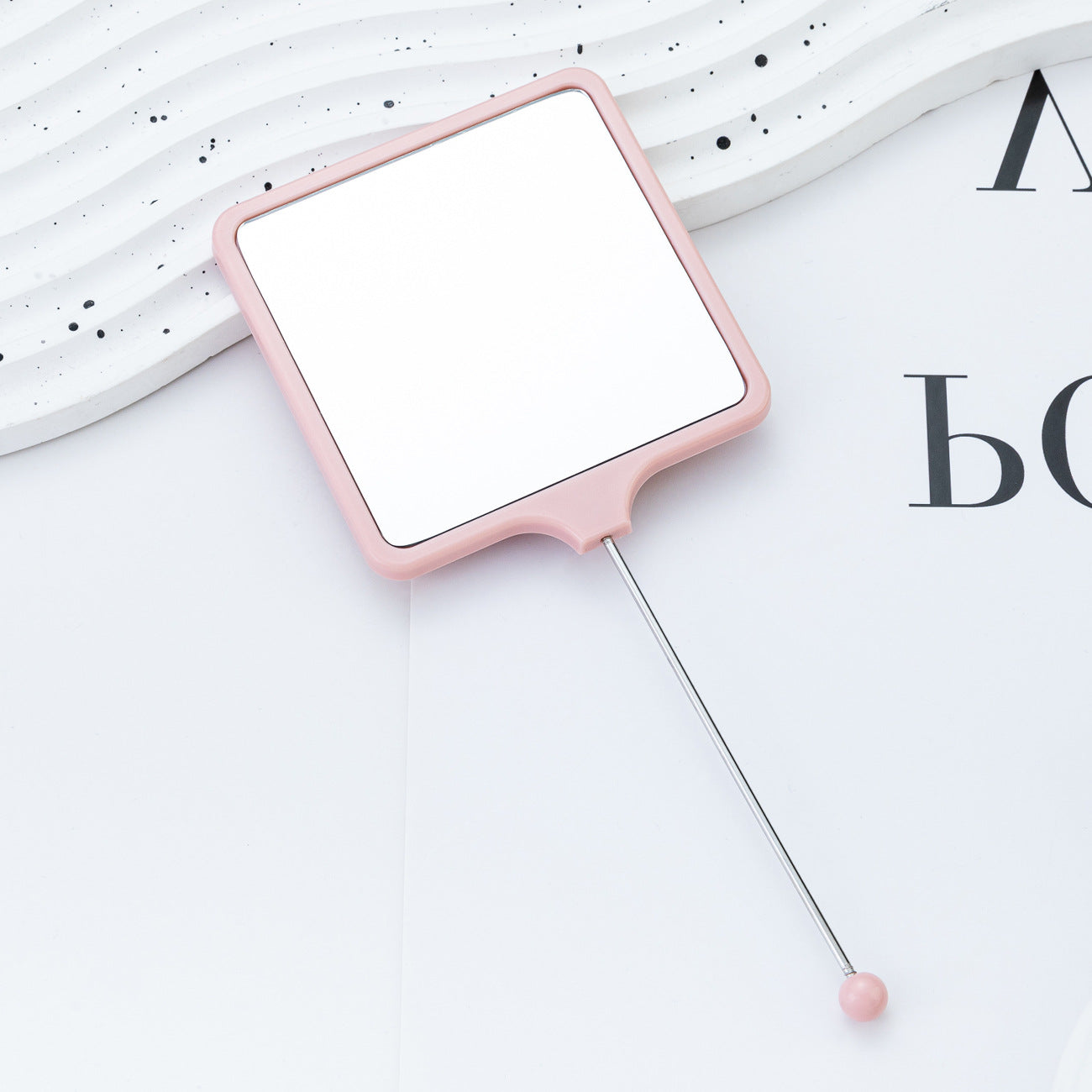 Wholesale Multicolor hand-held square DIY small mirror