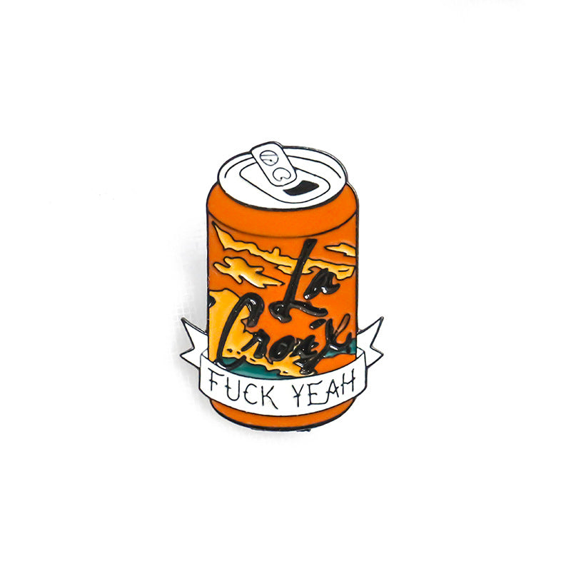 Aleación de la aleación al por mayor El café eslogan es mi broche de sangre