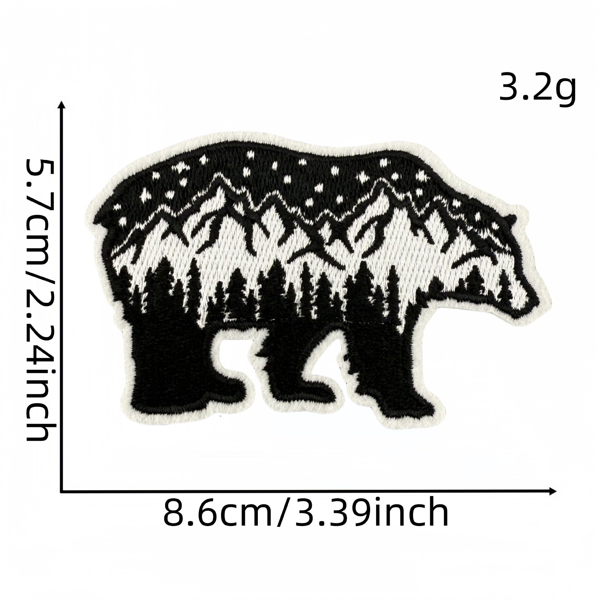 Wholesale Animal bear cloth patch embroidery patch accessories