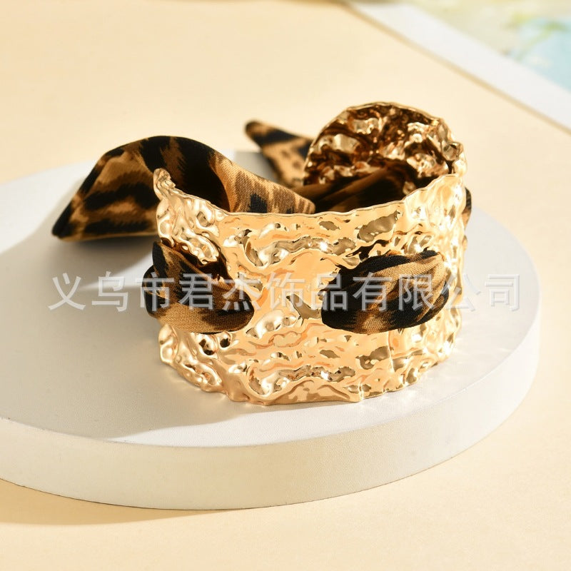 Wholesale ality Leopard f Bracelet Golden Convex Bracelet