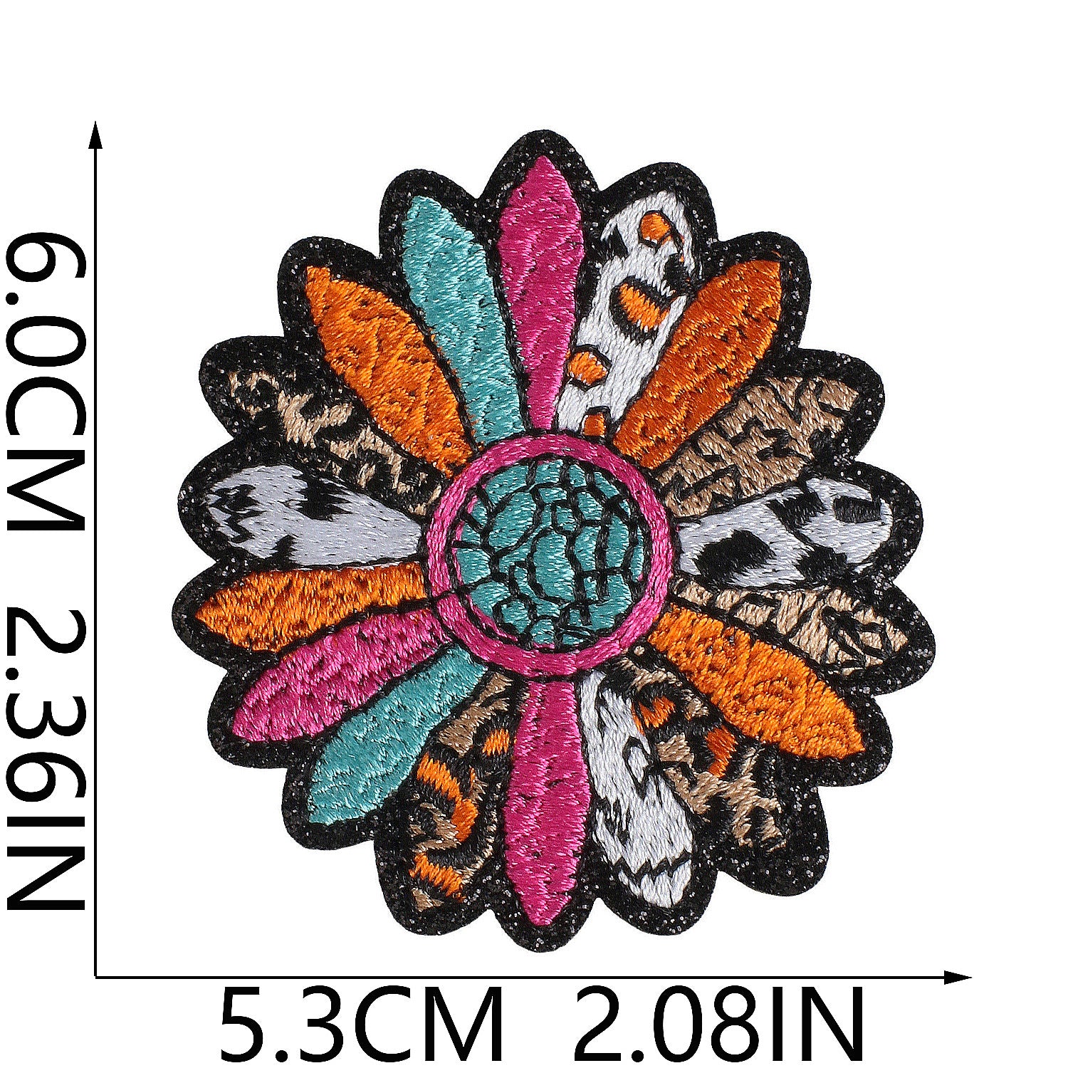 Wholesale American Western Cowboy Embroidered Iron On Patch Clothing Decorative Craft Supply Gift