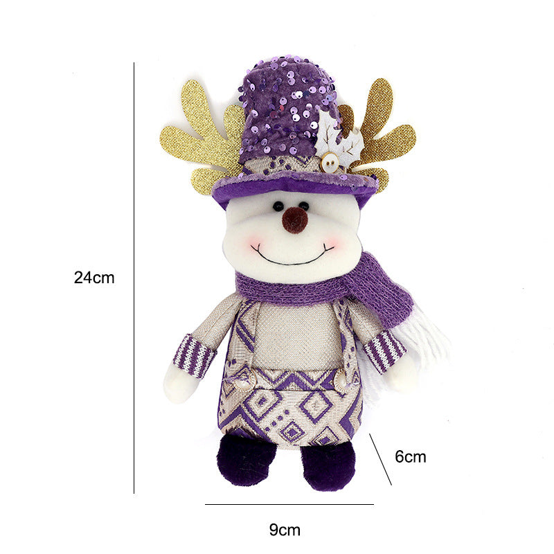 Wholesale Christmas Doll Knitted Pointed Hat Sitting Decoration