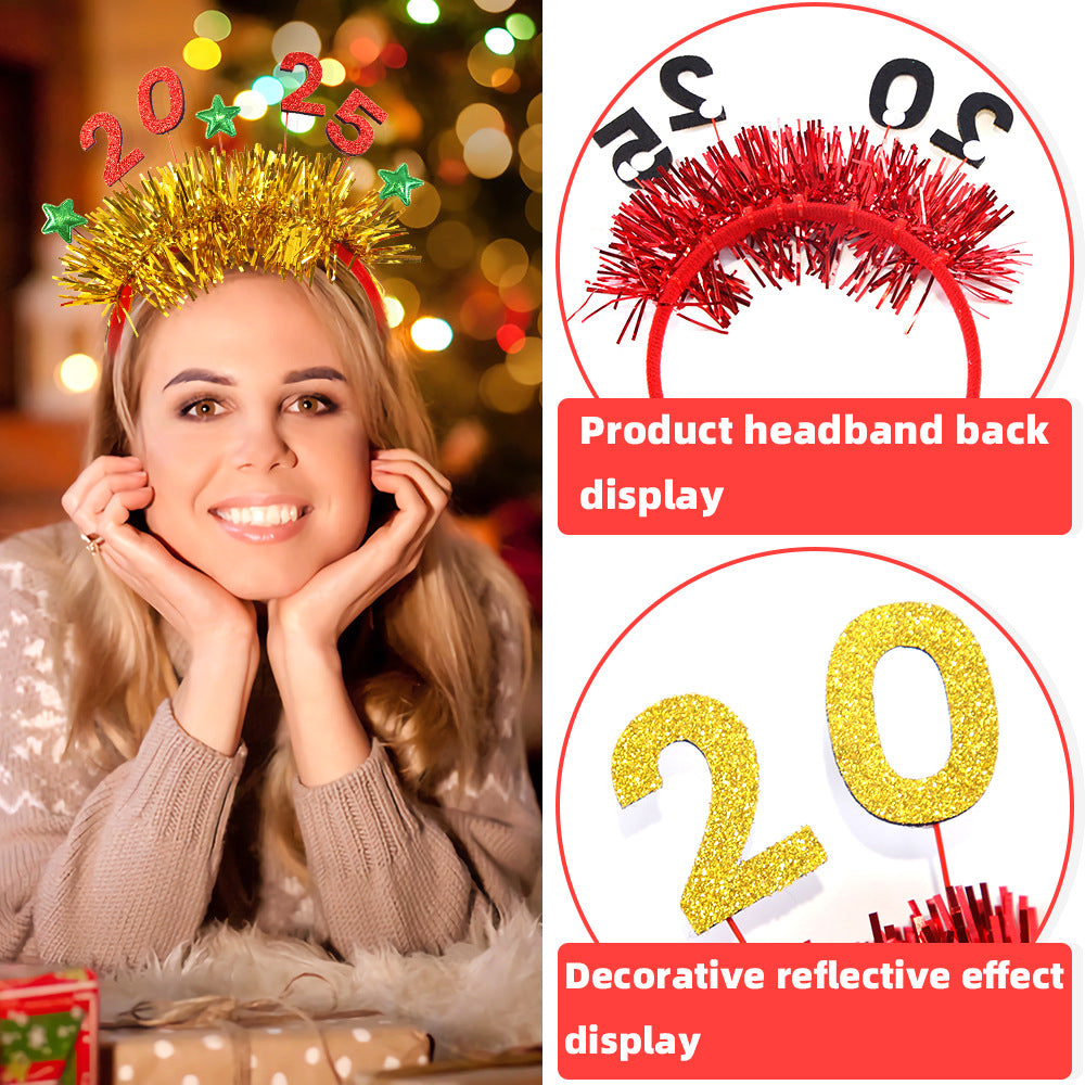 Wholesale 2025 New Year's Party Party Decoration Headband