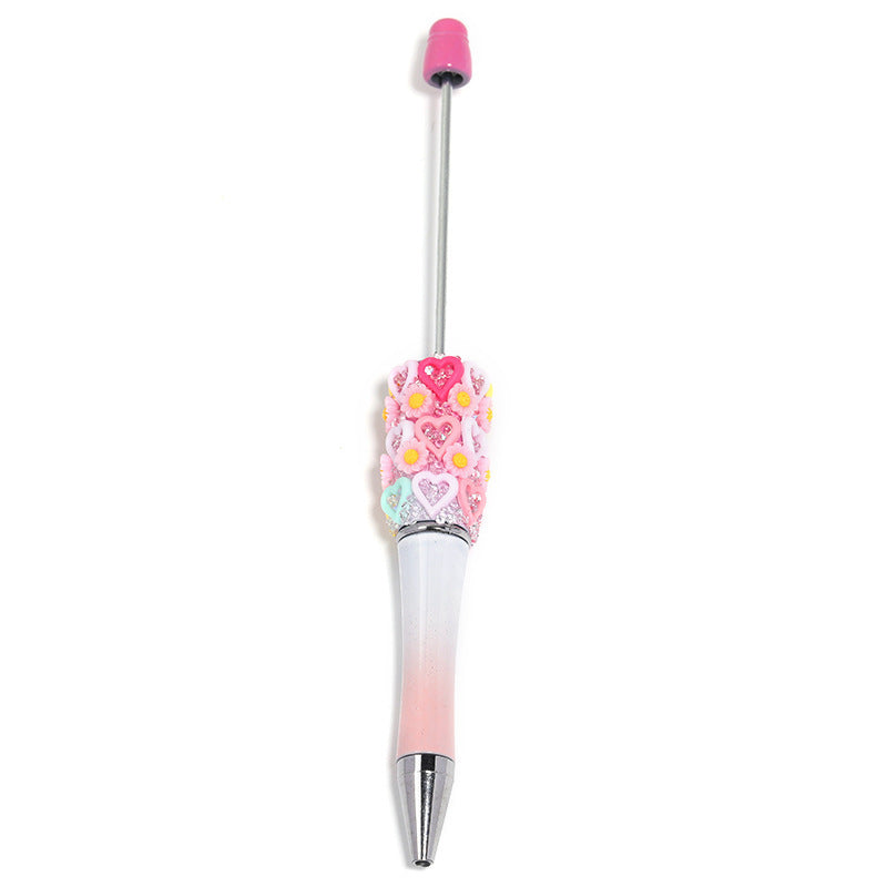 Wholesale 10pcs Flower Starry Sky Sugar Pen  Beadable Pens