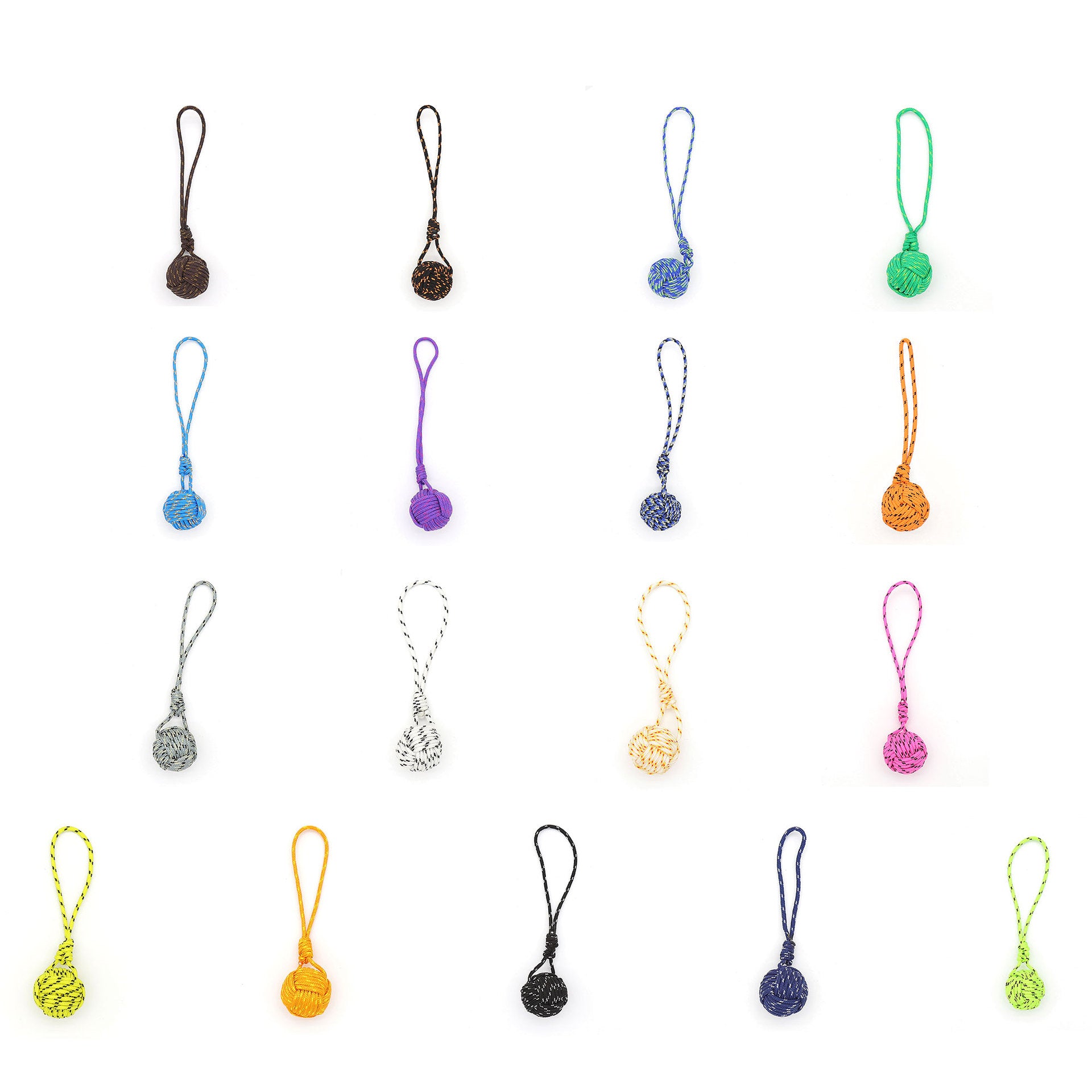 Wholesale Polyester Monkey Fist Knot Pure Hand-Woven Key Bag Hanging Ornaments