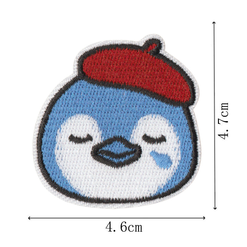 Wholesale Quirky Occupation Penguin Embroidered Patch Set Of 9 Funny Design Iron On Badges For Coats And Clothing Fashion Accessory