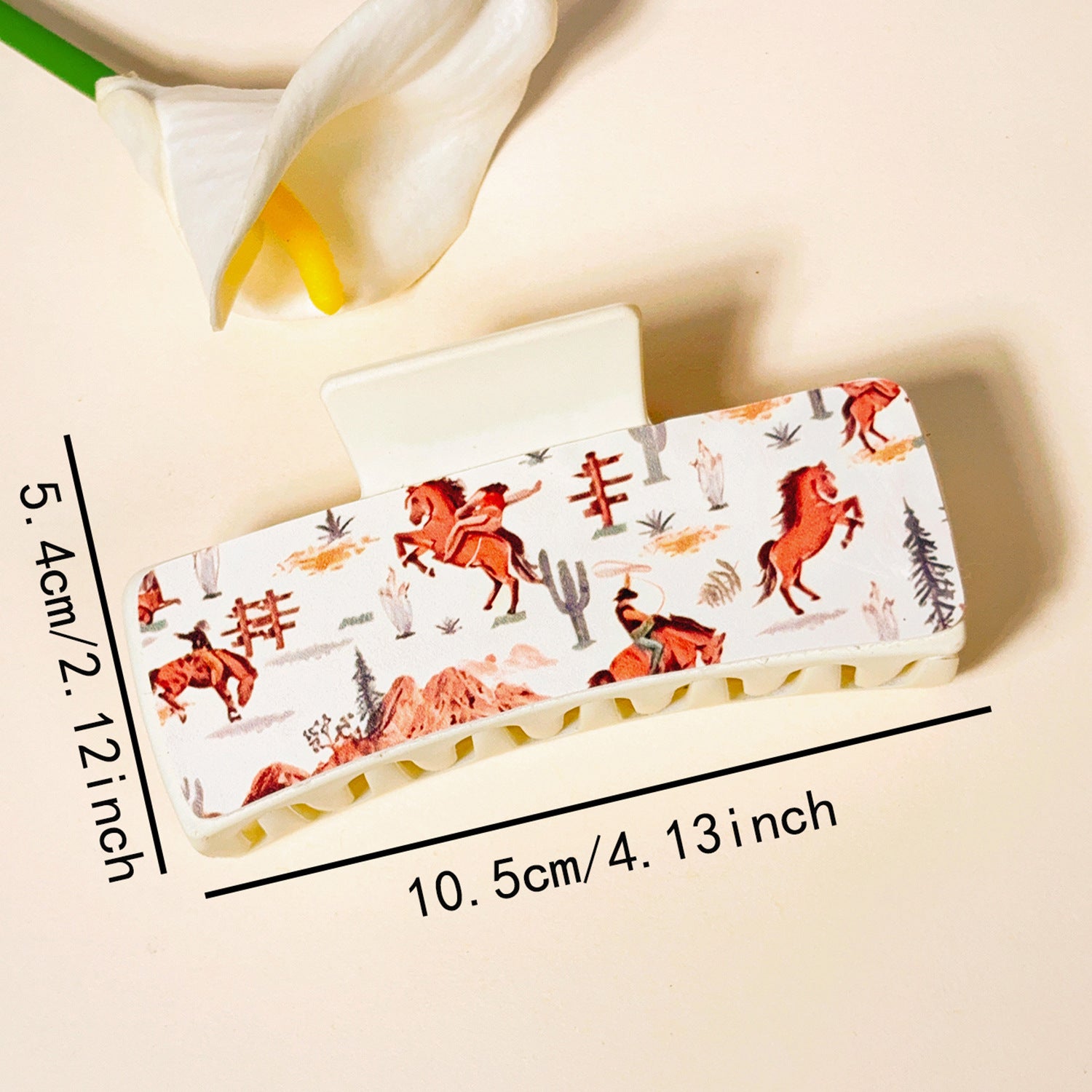 Wholesale Western cowboy print leather grabber