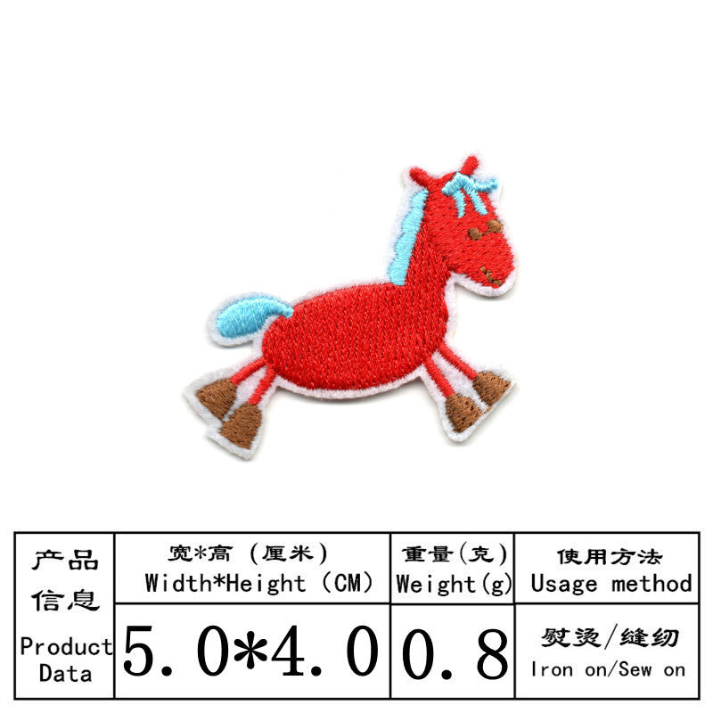 Wholesale Embroidered Cartoon Animal Patches 16Pcs For Hats Clothing DIY Decorative Craft Supply OLY Exclusive