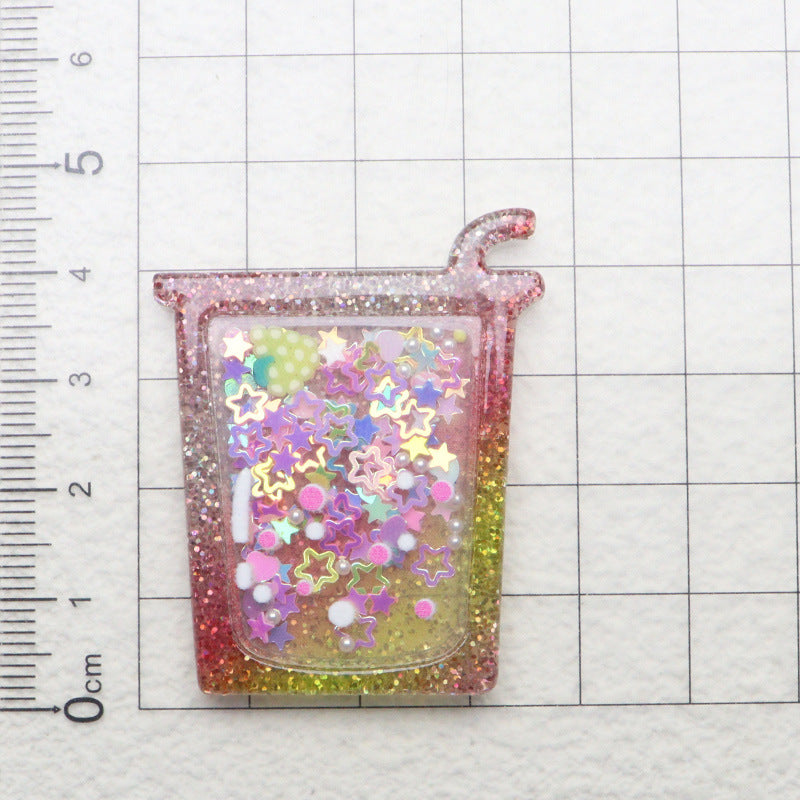 Wholesale Acrylic Colored Quicksand DIY Cream Glue Flat Back