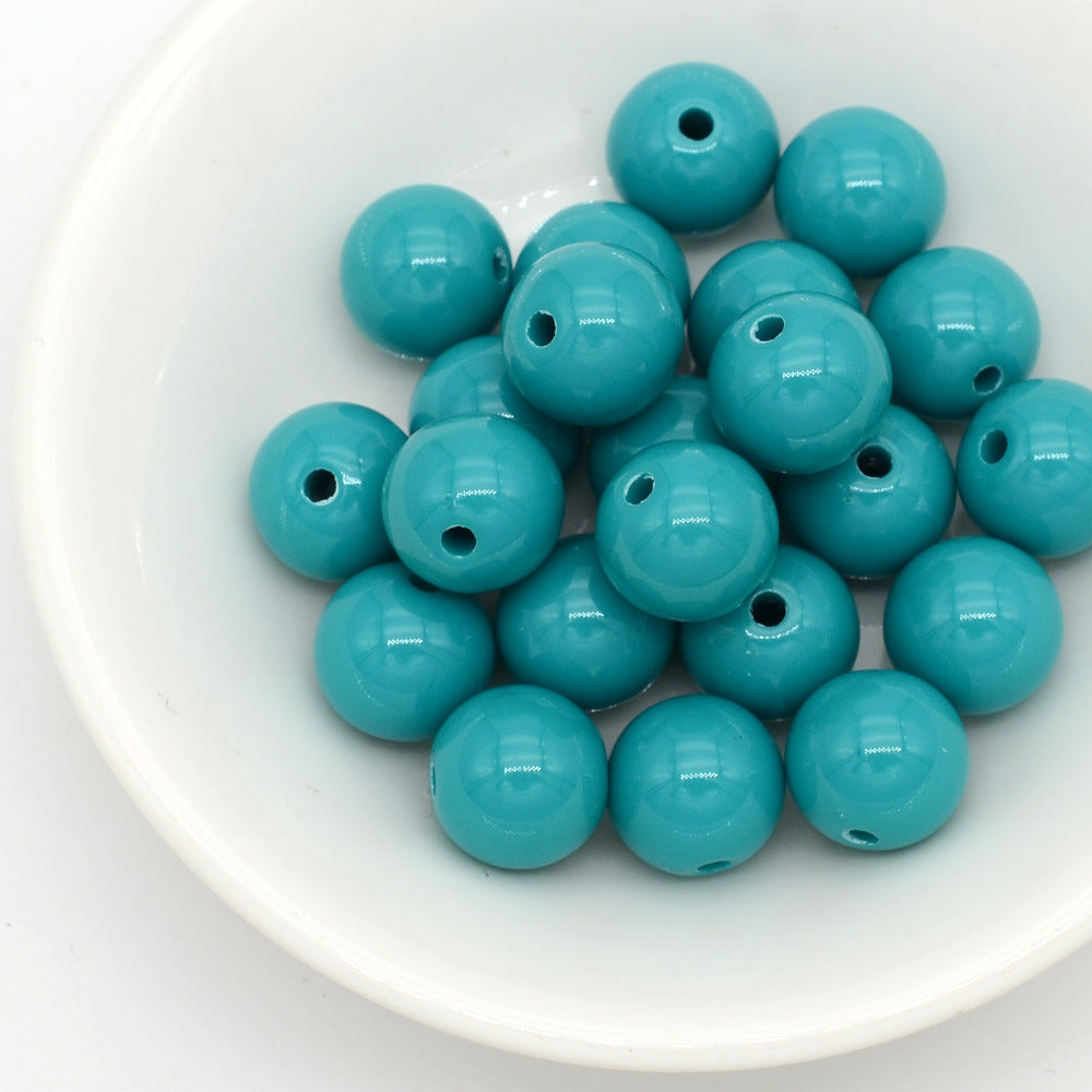 Wholesale Acrylic Iridescent Round Beads 8Mm Mixed Colors DIY Jewelry Making Fashion Accessory Craft Supply For Gifts