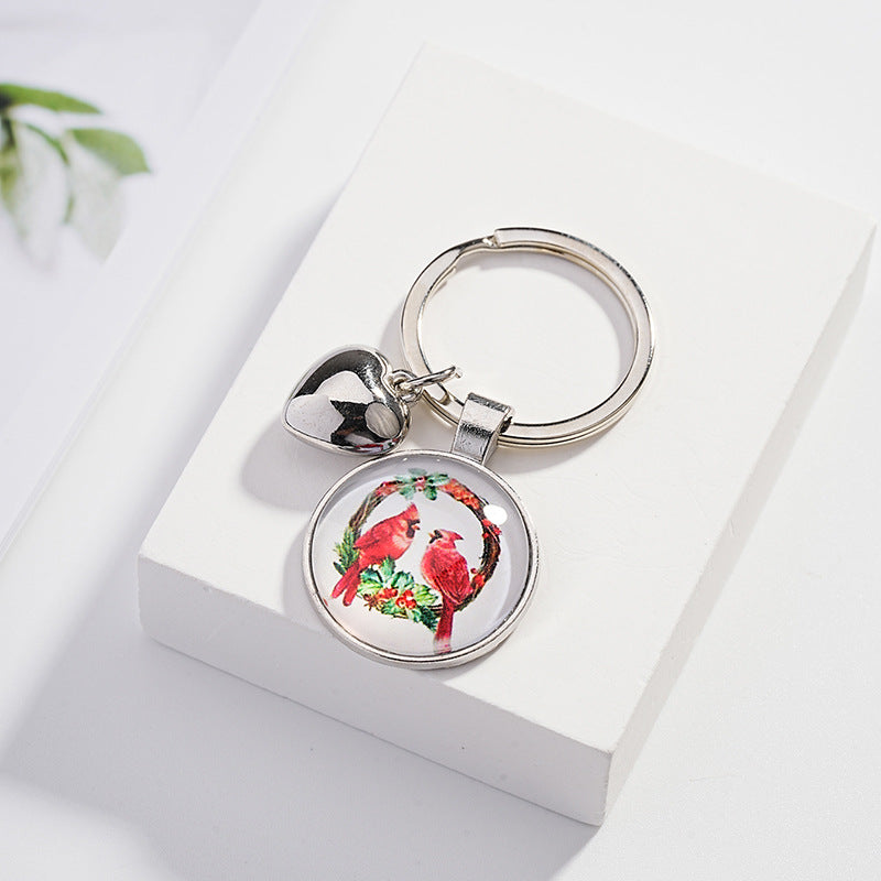 Wholesale Metal Cardinal Bird Keychain