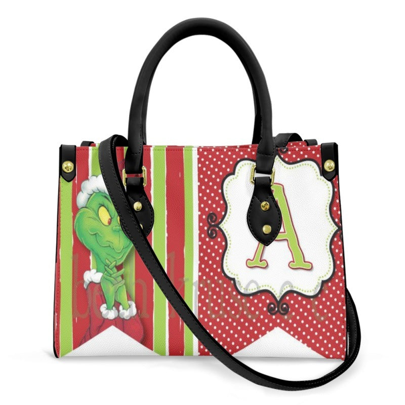 Wholesale Christmas Printed PU Single Shoulder Crossbody Bags