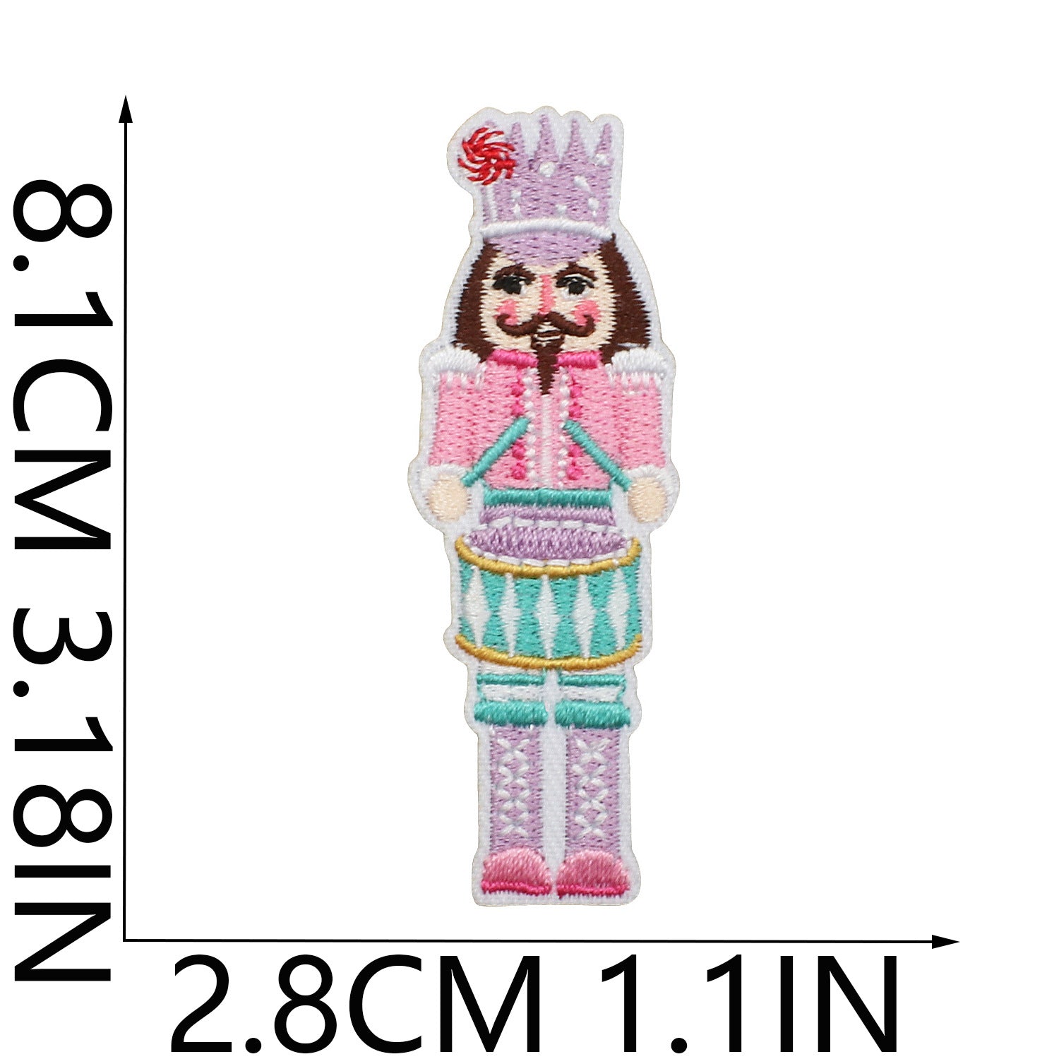 Wholesale Chic Polyester Embroidered Iron On Nutcracker Patch For Clothing Bags DIY Craft Accessory OLY Exclusive