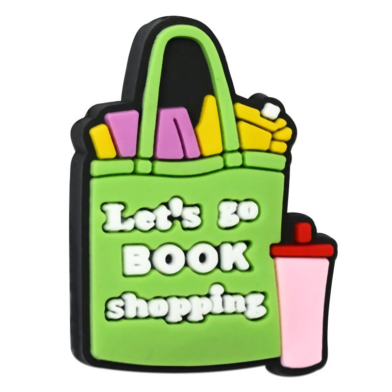 Wholesale Random 100pcs/pack  Back-to-School Series Student Stationery  Focal Beads