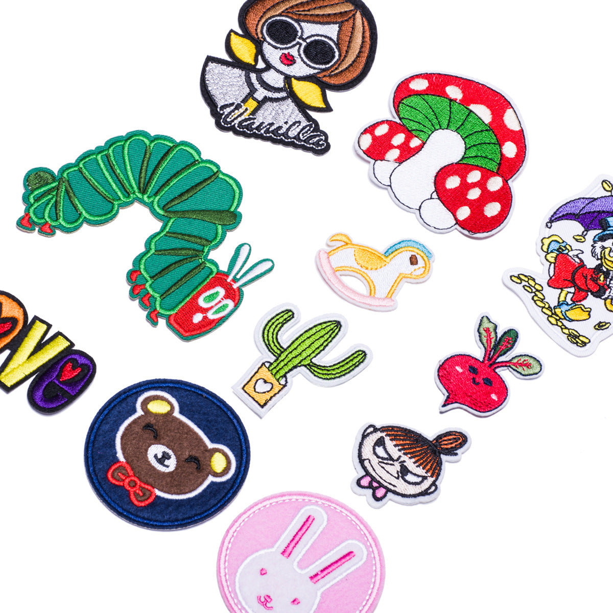 Wholesale Cartoon Animal Cloth Embroidery Patch For Clothing DIY Sew On Apparel Decoration