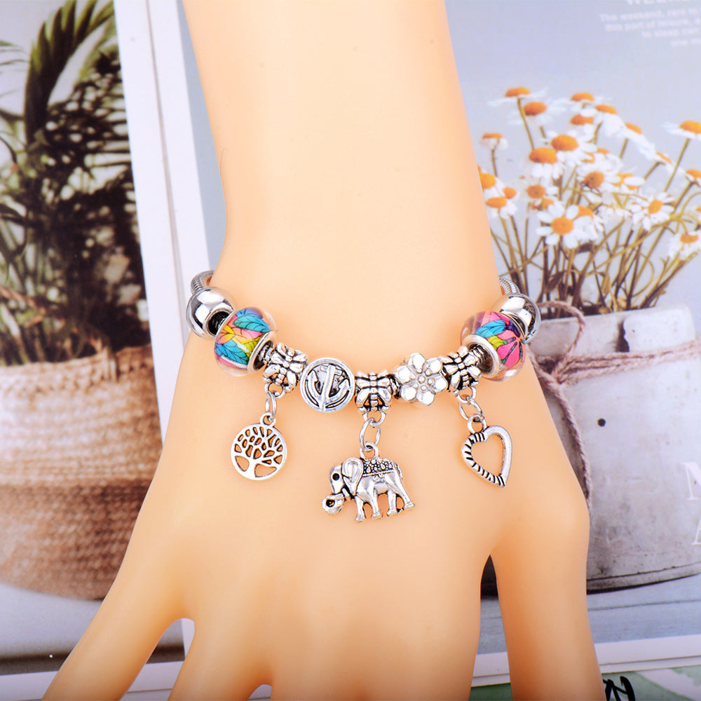 Wholesale Animal Shape Elastic Beaded Adjustable Size Bracelet