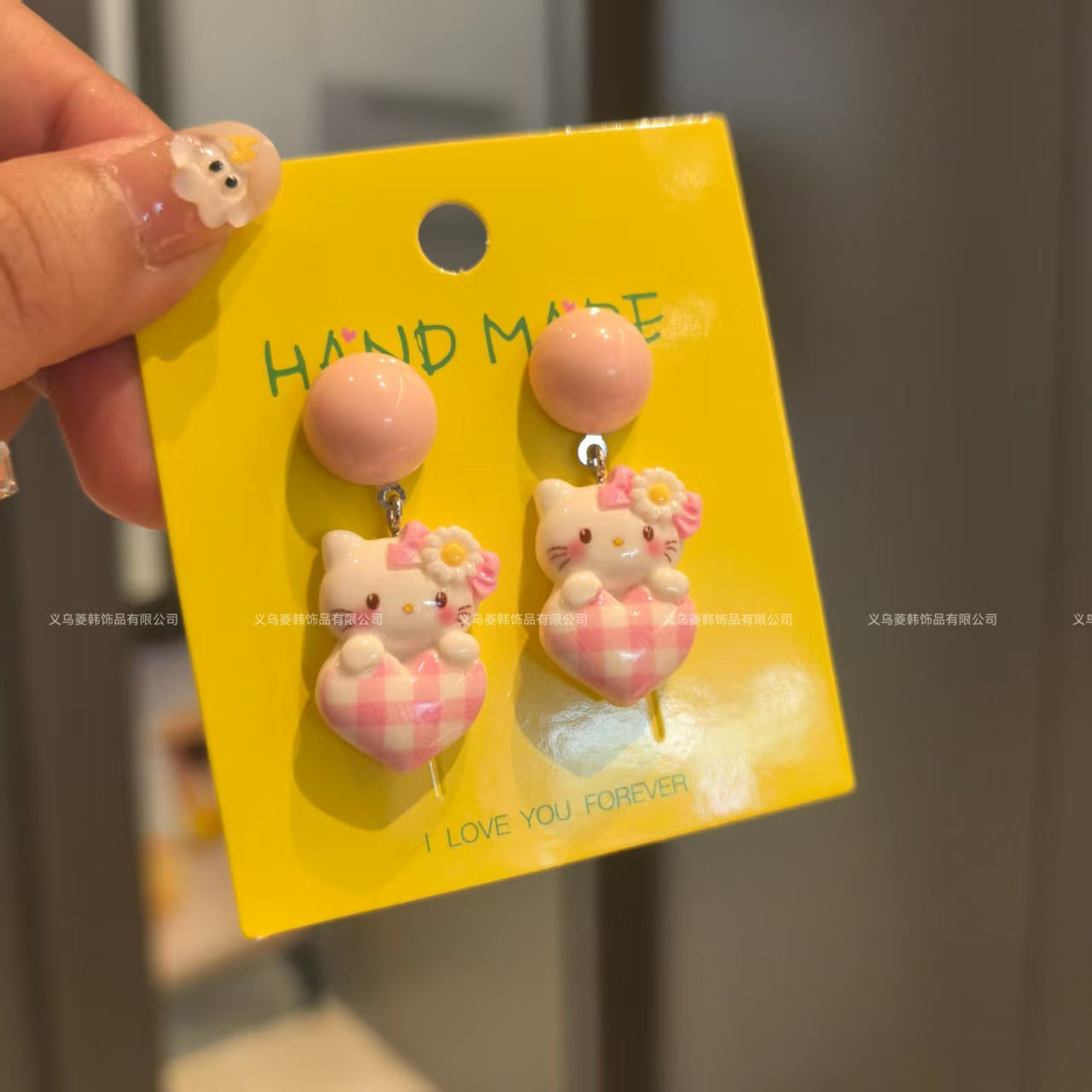 Wholesale Handmade 925 silver needle summer cartoon earrings small fresh earrings sweet