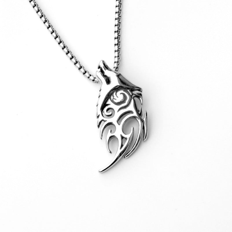 Wholesale Punk Retro Skull Coffin Pendant Necklace Stainless Steel Gothic Fashion Accessory For Gift And Layering