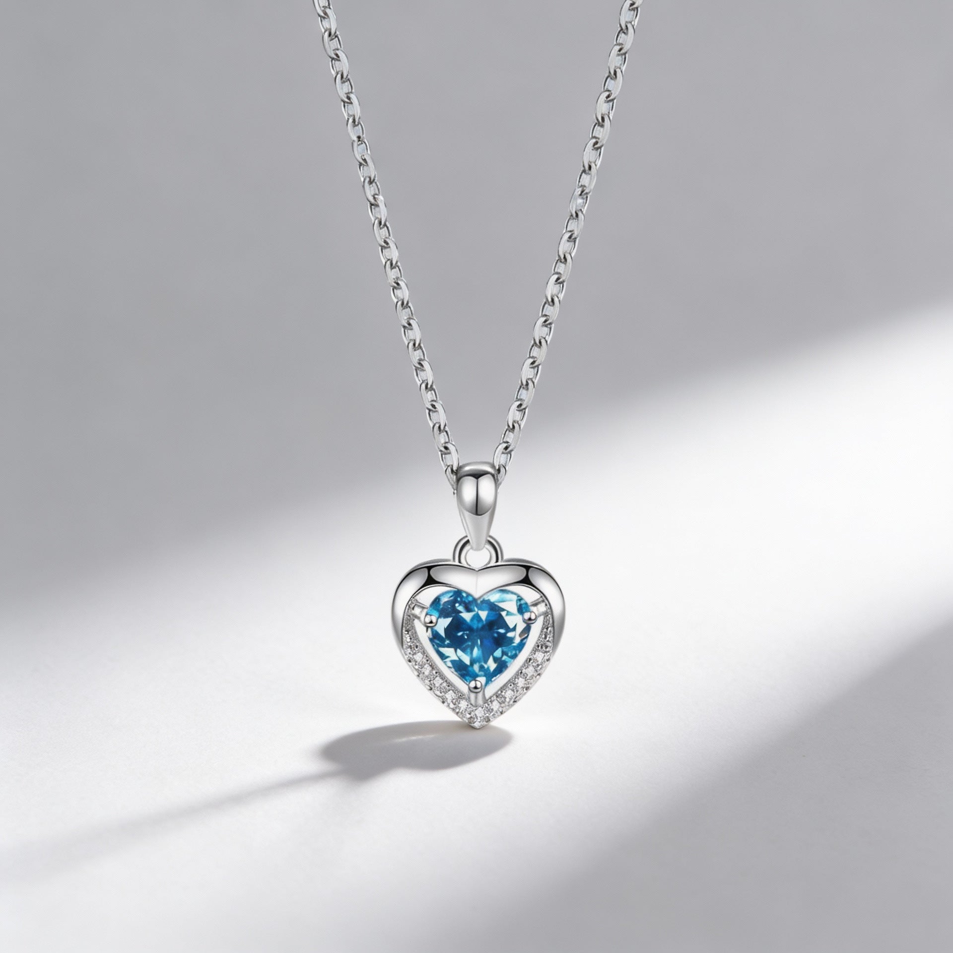 Wholesale Titanium steel necklace for women with micro inlaid full zircon,  light luxury style
