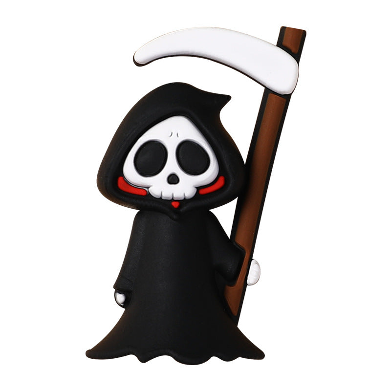 Wholesale 20pcsNew Halloween 3D silicone beads loose beads creative diy bracelet jewelry food grade pumpkin silicone beads