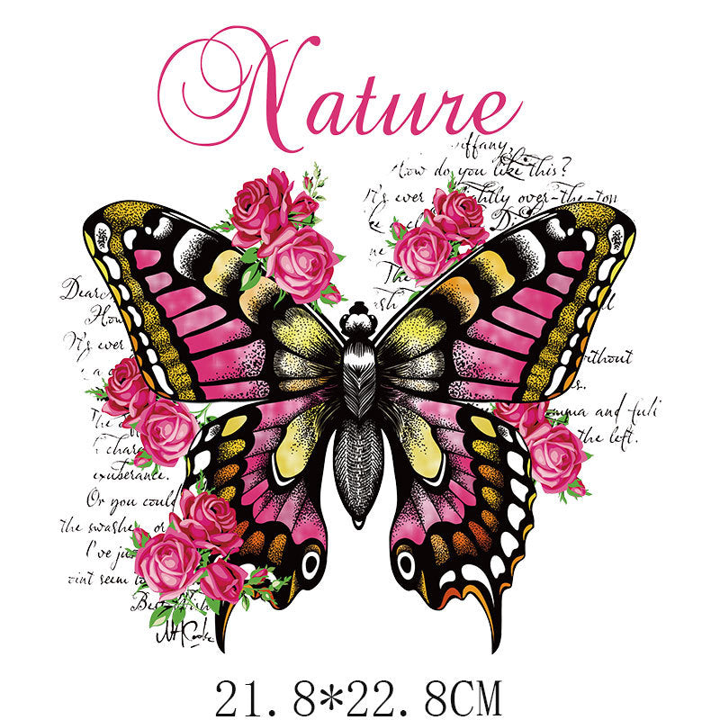 Wholesale Colored butterfly heat transfer UV DTF Ready to Press Transfers Wraps