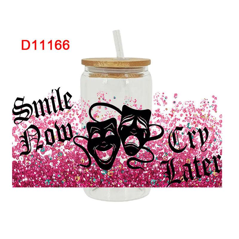 Wholesale Red Horror Series 16oz Cup UV DTF Wraps