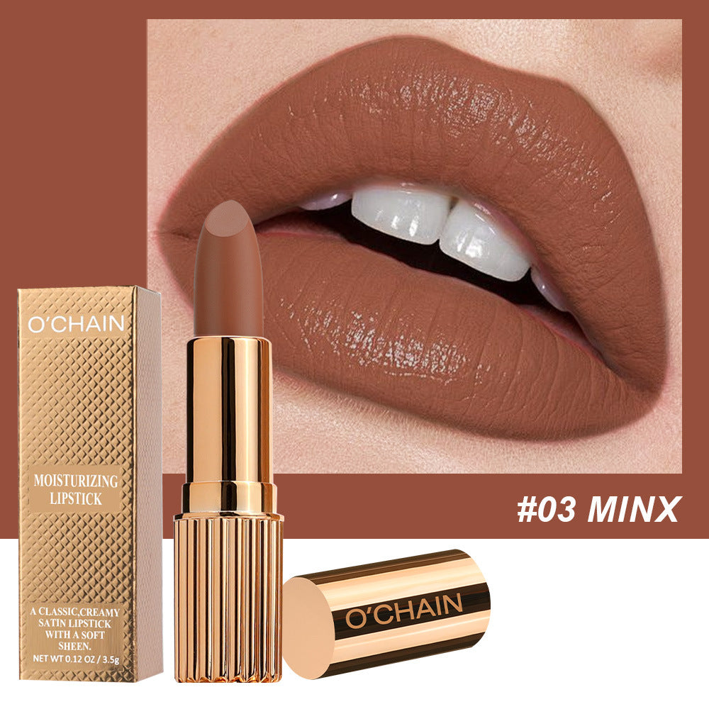 Wholesale No fading, no fading lipstick, no stain, lip plumping mirror moisturizing lipstick