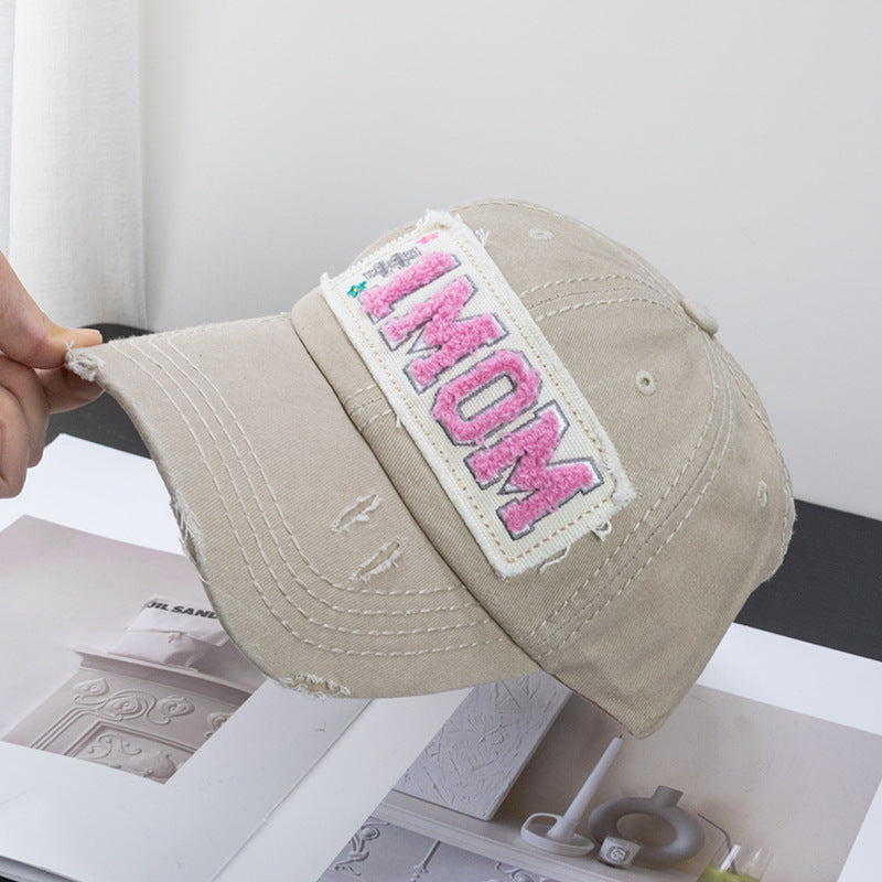 Wholesale Towel Embroidered Fabric Label Washed Baseball Cap