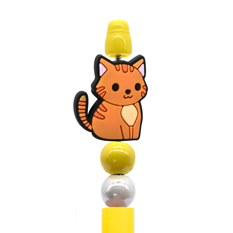 Wholesale  Random 100pcs/pack   Cartoon pet cat beads  Focal Beads