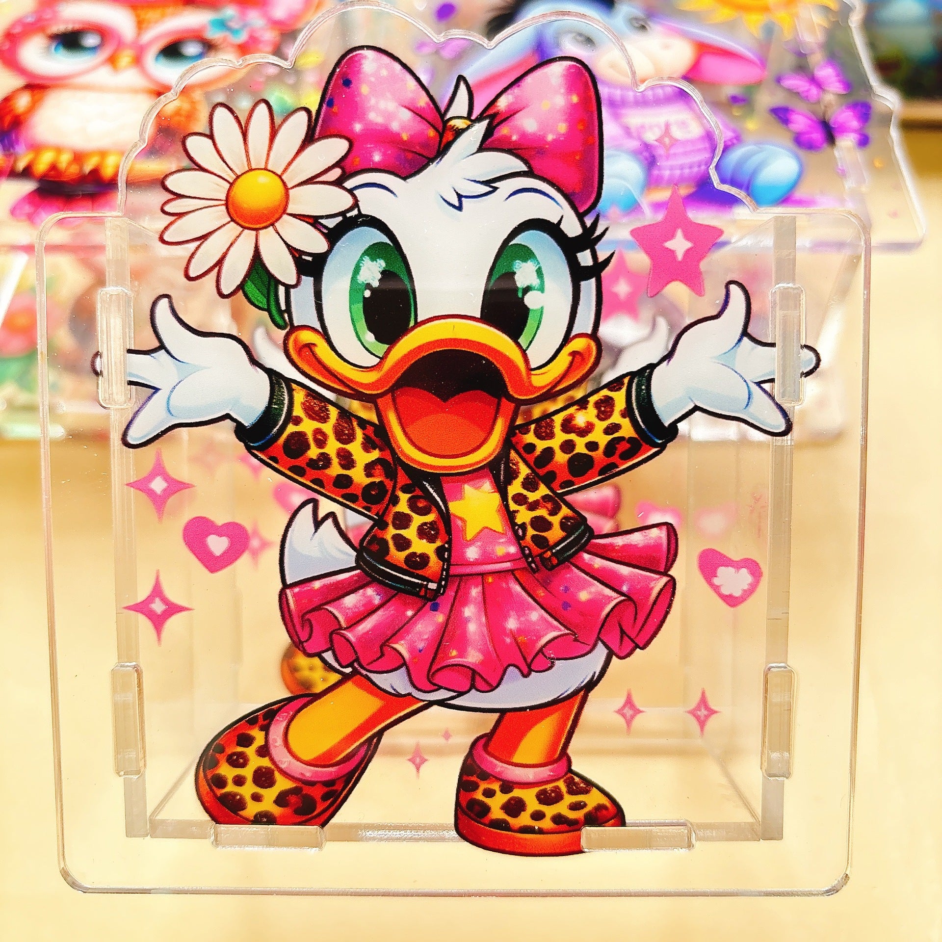 Wholesale  Acrylic Pen Holder Popular Pen Box Creative Gift Stationery Student 10cm