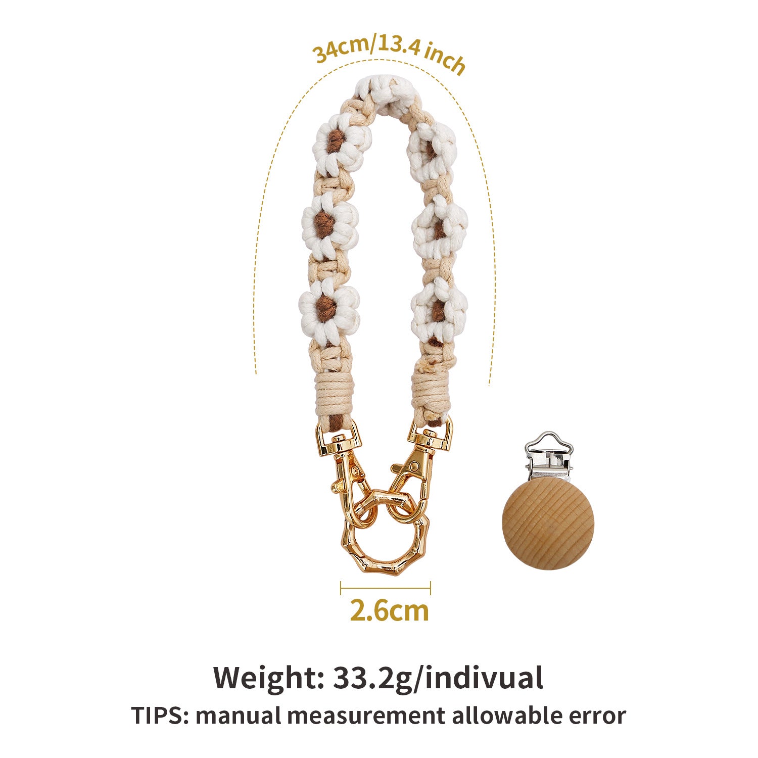 Wholesale Original Multi functional Pendant Handmade Cute Daisy Flower Keychains