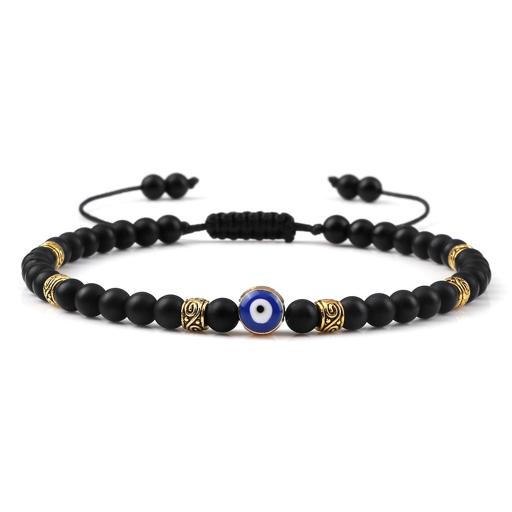 Wholesale Vintage Devil' s Eye Bead Weaving Bracelet