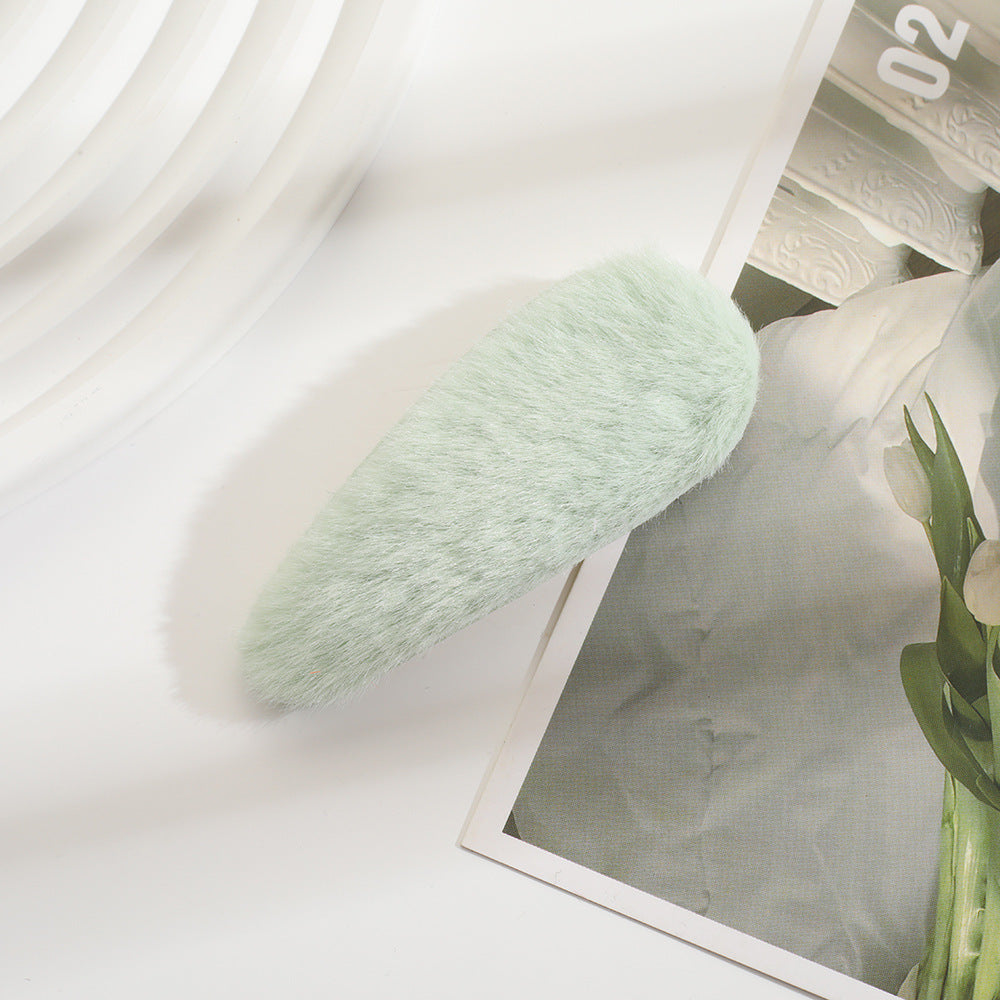 Wholesale plush bangs broken hair edge clip all-match hair accessories net red trendy hair clip