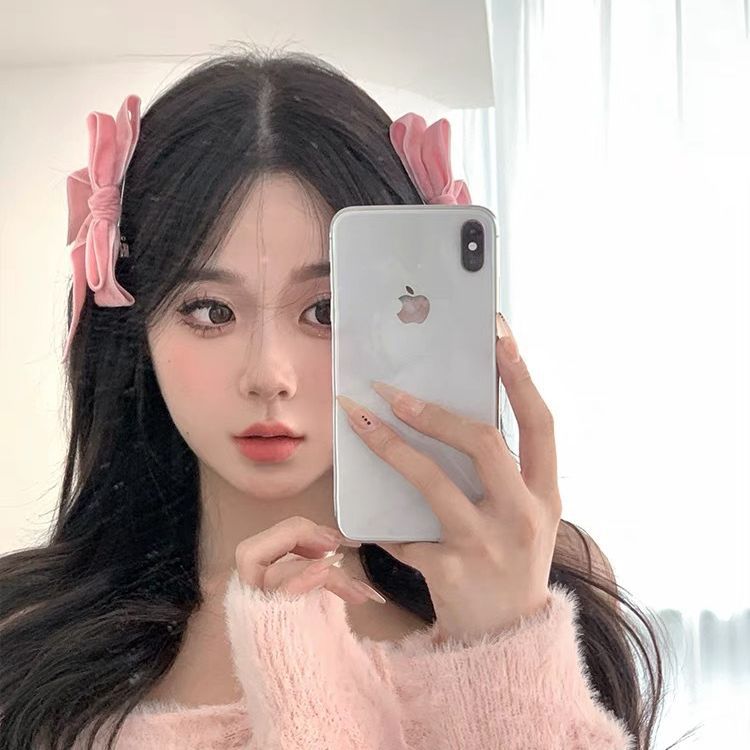 Wholesale sweet girl bow Princess head side clip bangs clip broken hairpin headdress