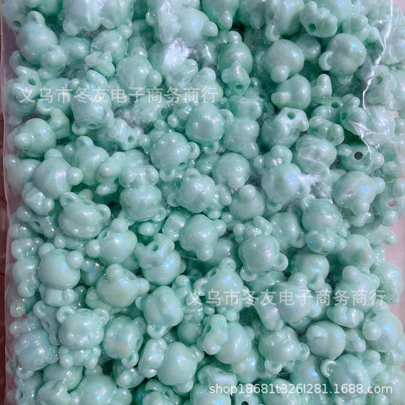 Wholesale 20pcs/pack Acrylic  Vertical Hole Beaded Pen DIY Acrylic Beads